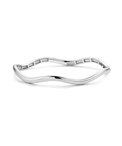 Ti Sento - Milano silver ripple shape bangle 2990SI
