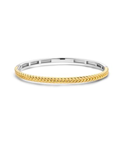 Ti Sento - Milano braided gold-plated silver bangle 2992SI