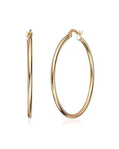 Øreringer i Forgylt Sølv 2x40mm