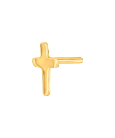 SON forg. sølvørestikk kors 7mm 1 stk.