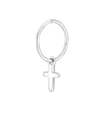 SON Rhd. sølv creol kors 1stk