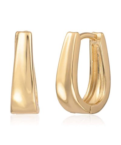 Øreringer "Old money" forgylt 925