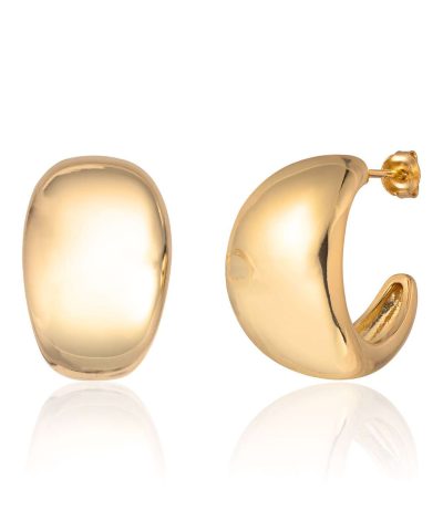 Øreringer "Old money" forgylt 925