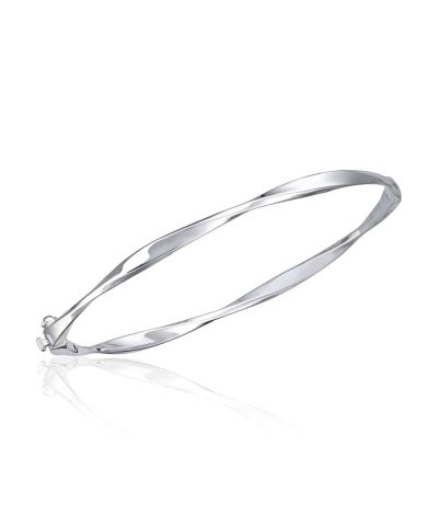 Armring Twist i rhodinert 925 Sølv