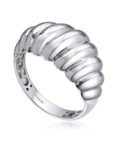 Ring "Old money" i sølv rhodinert