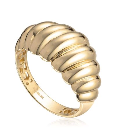 Ring "Old money" i sølv forgylt