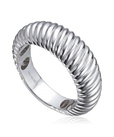 Ring "Old money" i sølv rhodinert