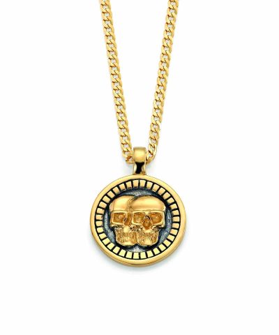 Gulldia Mann Stjernetegn forgylt anheng i sølv 50cm, Tvillingene