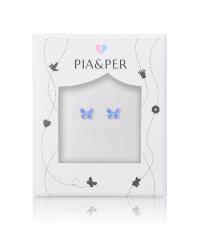 Alternative view of Pia&Per ØRESTIKK, SOMMERFUGL BLÅ