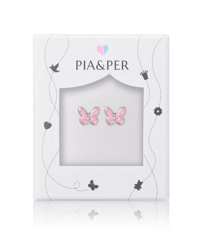 Alternative view of Pia&Per ØRESTIKK,SOMMERFUGL ROSA