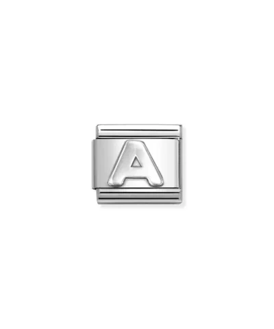 Charm, Composable Link, Letter A, silver