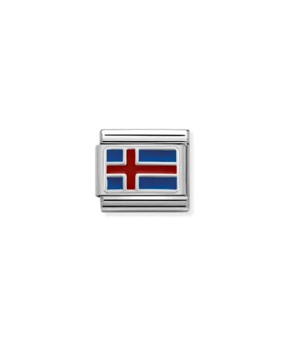 Charm, Composable Link, Iceland with Enamel