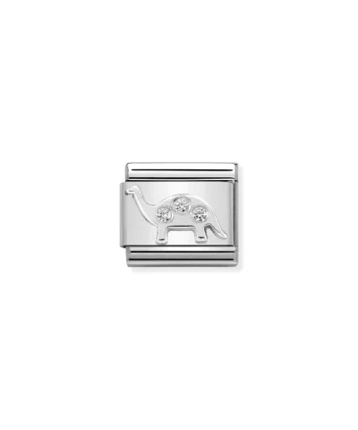 Charm, Composable Link, Brontosaurus in Silver