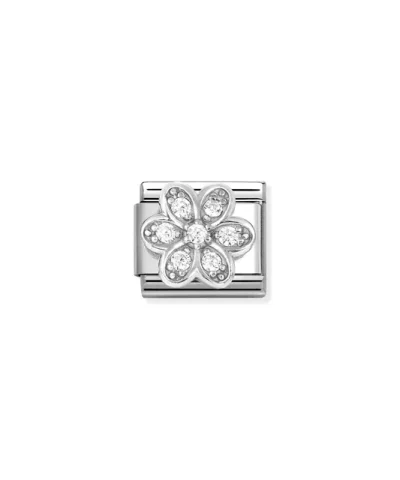 Charm, Composable Link, Daisy with White CZ