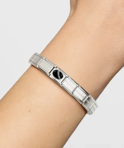 Alternative view of Charm, Composable Link, Banded Onyx stone