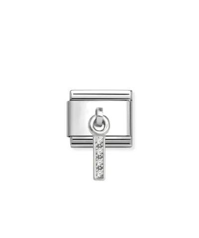Composable Classic Link, CZ Letter I Pendant
