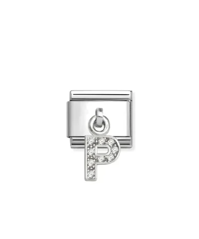 Composable Classic Link, CZ Letter P Pendant