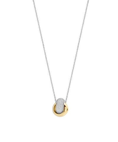 Alternative view of Ti Sento Bold Zirconia Crossover Necklace