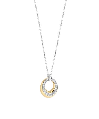 Alternative view of Ti Sento Layered Zirconia Necklace