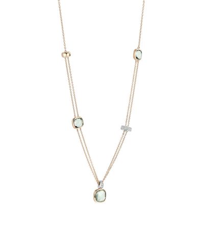 Alternative view of Ti Sento Layered Cushion Necklace