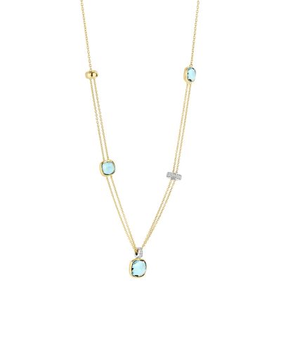 Alternative view of Ti Sento Layered Cushion Necklace