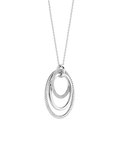 Alternative view of Ti Sento Layered Structure Necklace