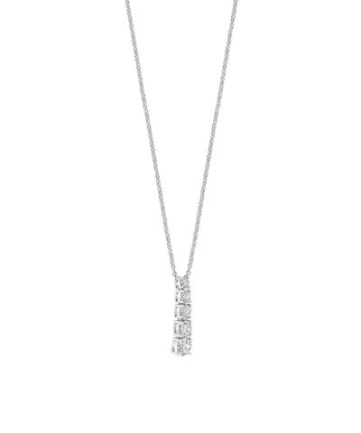 Alternative view of Ti Sento Vertical Zirconia Necklace