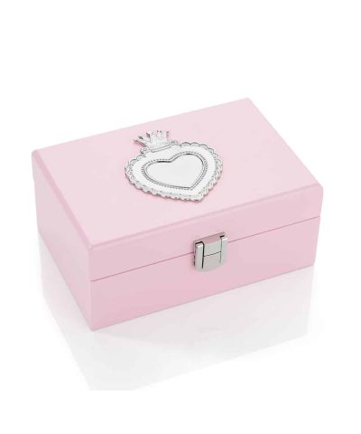 EIK Barn - Smykkeskrin i tre, med tinnhjerte