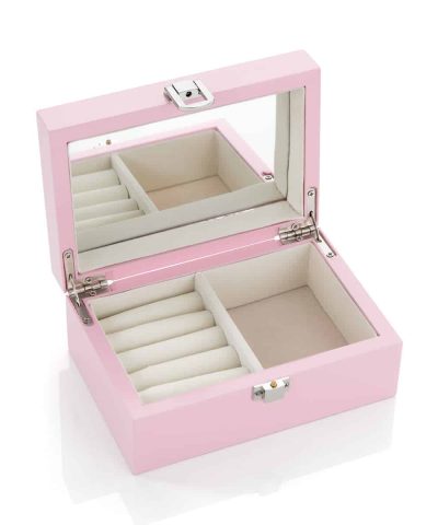 Alternative view of EIK Barn - Smykkeskrin i tre, med tinnhjerte