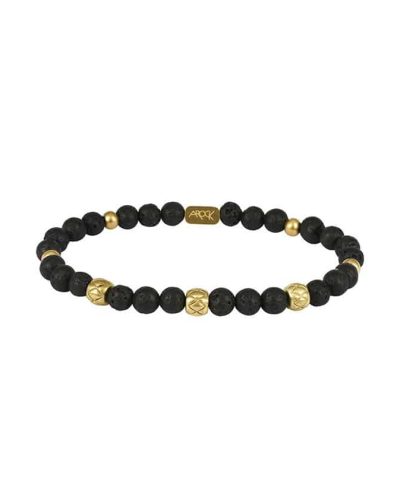 Arock Levi armbånd vulcan stones black