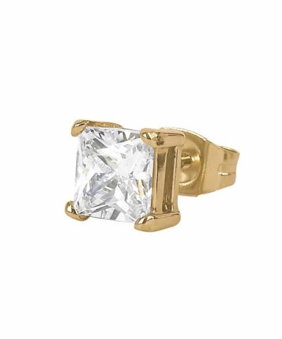Arock ørepynt Kim gold 6mm zirkonia