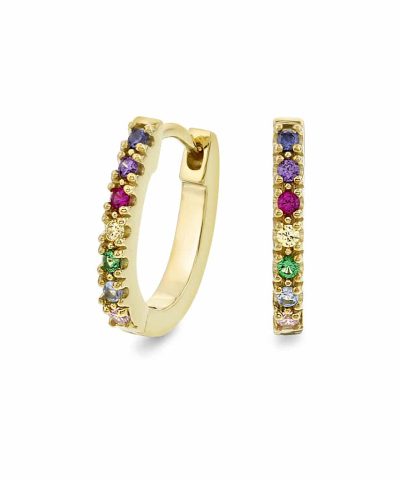 Pan Jewelry - Øredobber i sølv med zirkona