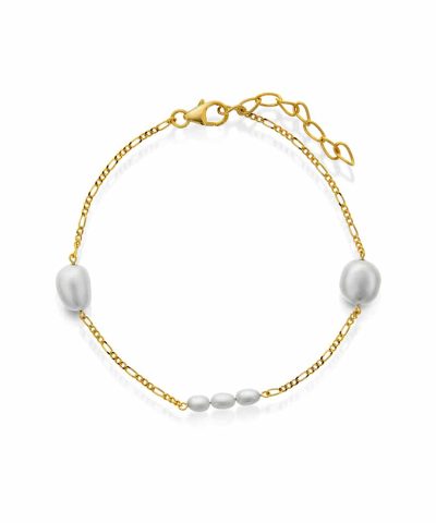 Pan Jewelry - Armbånd i sølv med ferskvannsperle