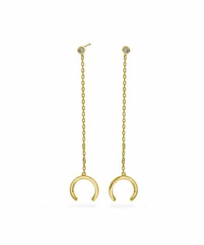 Pan Jewelry - Ear cuffs i sølv med zirkonia