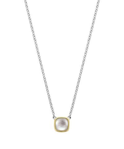 Ti Sento - Milano gold-plated silver necklace with mother of pearl doublet 3991MW/42