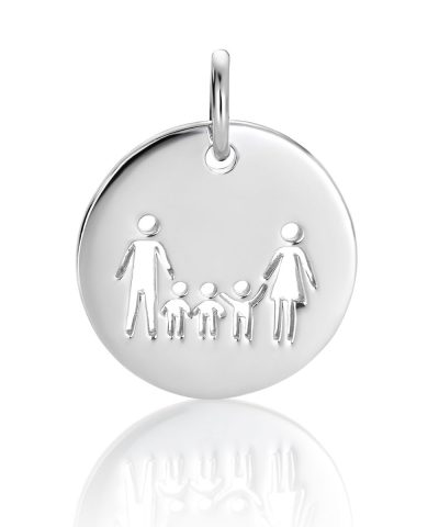 EIK Barn - Familie på 5 Anheng i sølv