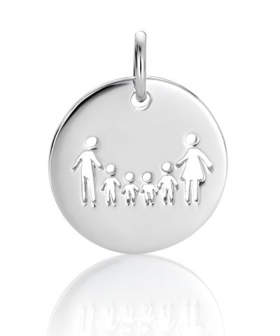 EIK Barn - Familie på 6 Anheng i sølv