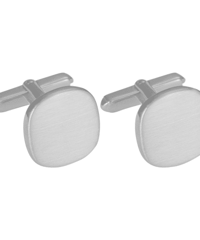 SON rhod. sølvmansjettknapper børstet