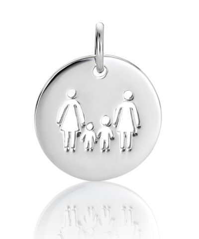 EIK Barn - To Mammaer og to barn Anheng i sølv