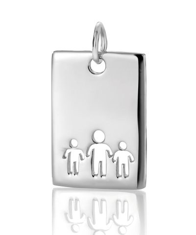 EIK Barn - 3 barn Anheng i sølv, tre barn