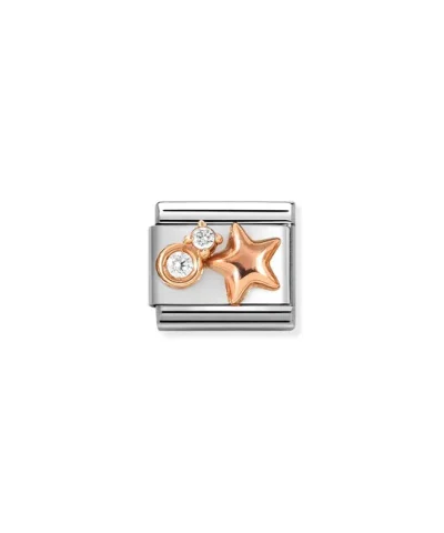 Charm, Composable Link, Star with 2 CZ