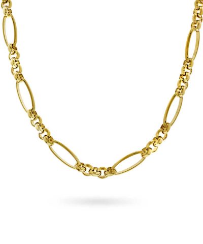 Kjede i forgylt sølv 45 cm