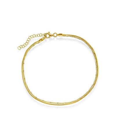 Ankelkjede i sølv 25 cm