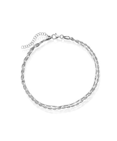 Ankelkjede i sølv 25 cm