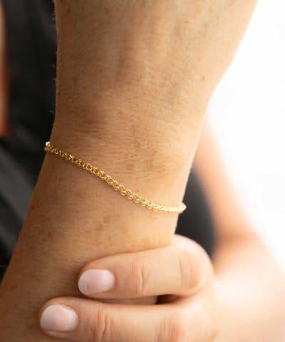 Alternative view of Armbånd i sølv 2 mm 19 cm