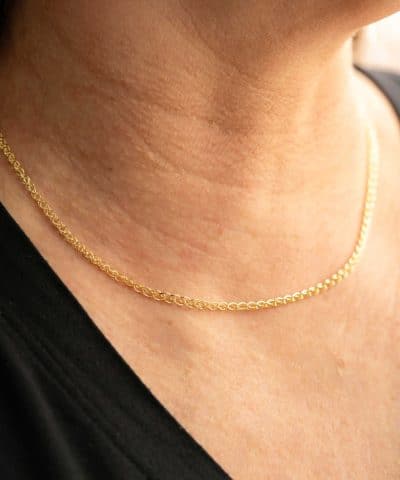 Alternative view of Kjede i sølv 50 cm