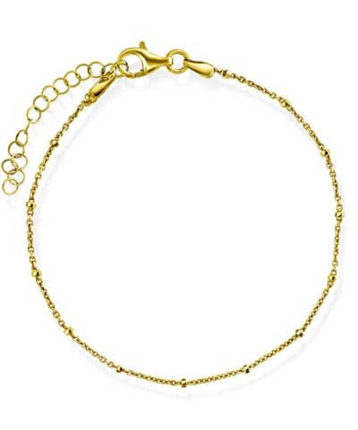 Armbånd i sølv med kuber 19 cm