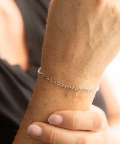 Alternative view of Armbånd i sølv 2 mm 19 cm