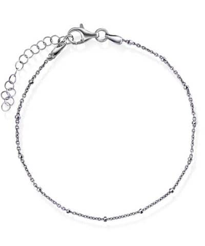 Armbånd i sølv med kuber 19 cm