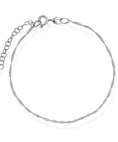 Singapore armbånd i sølv 1,2 mm 19 cm